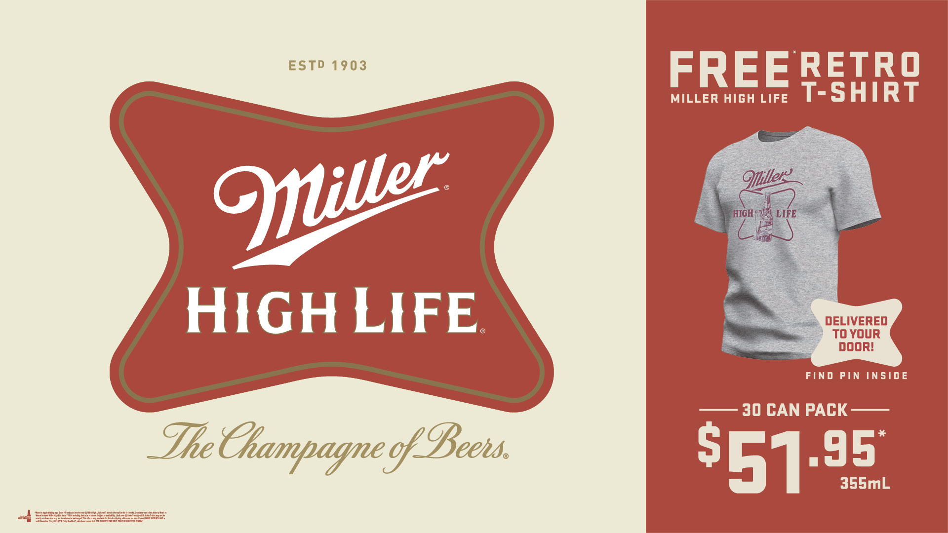 Miller High Life Retro T-shirt