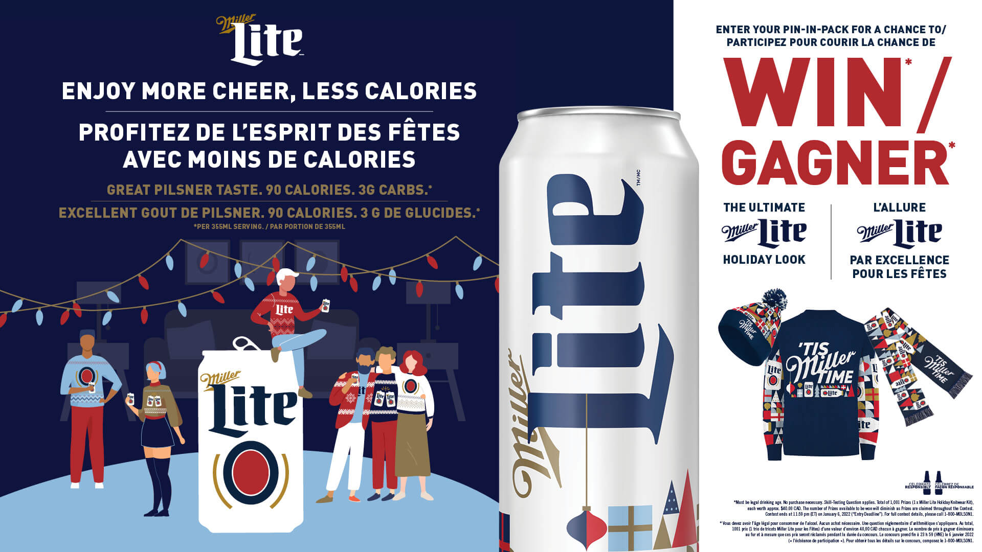 Miller Lite Ultimate Holiday Knitwear