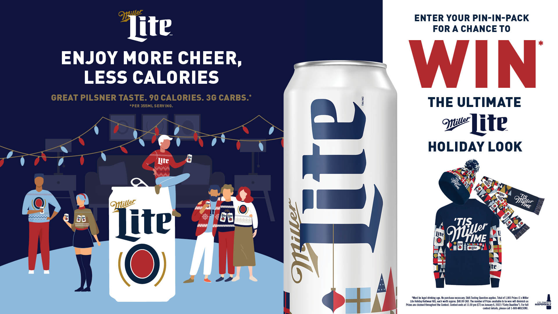 Miller Lite Ultimate Holiday Knitwear