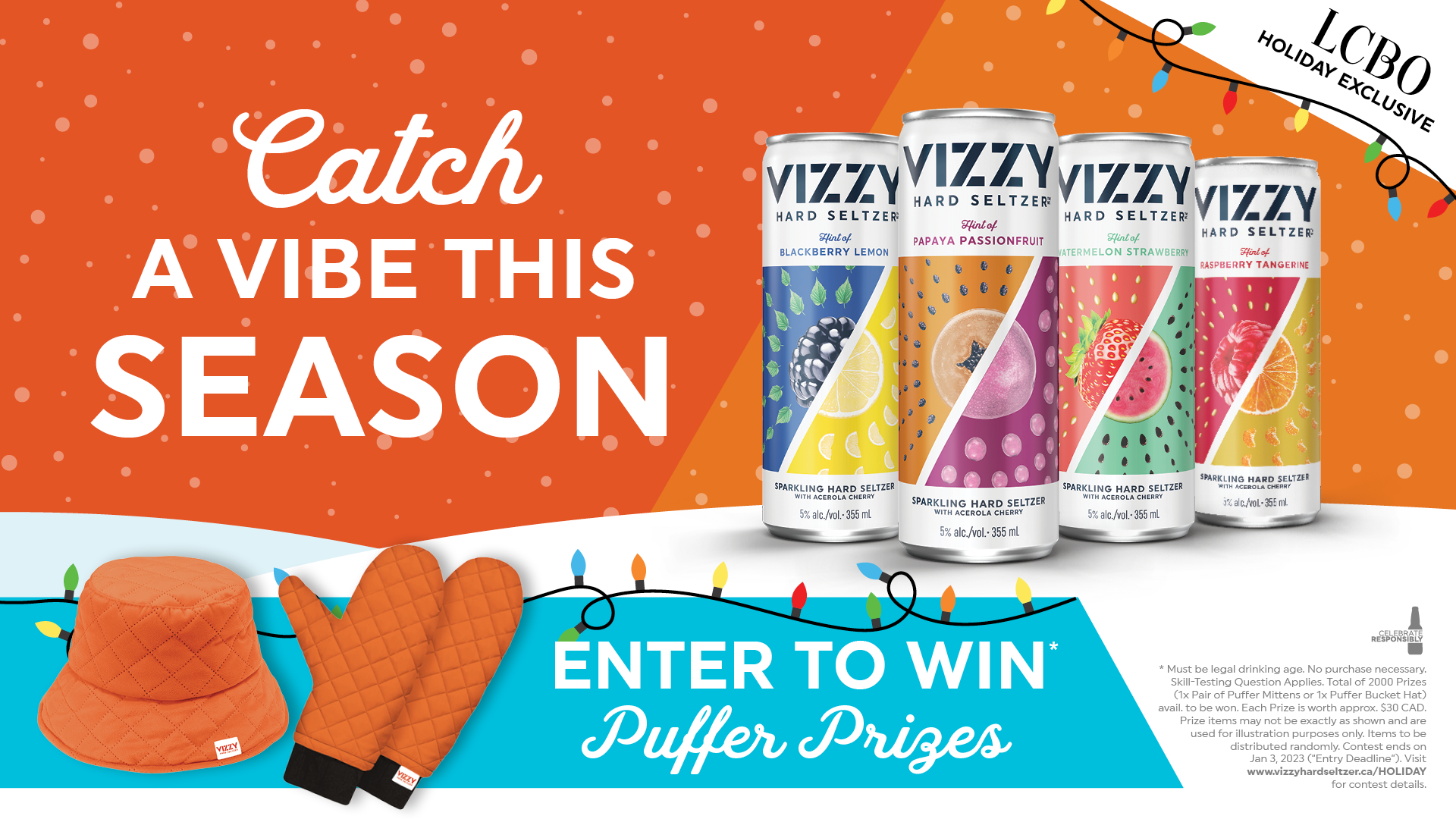 Vizzy Holiday Puffer Prizes