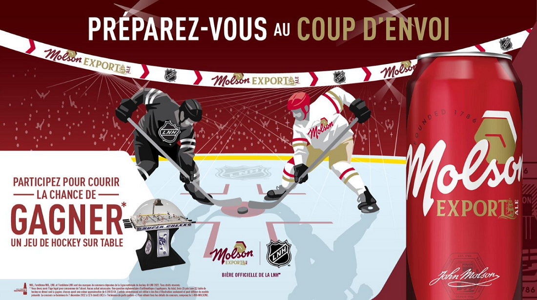Molson Canadian/Export Bubble Hockey
