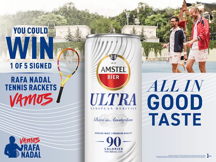 Amstel Ultra Rafa Nadal Autographed Tennis Racket
