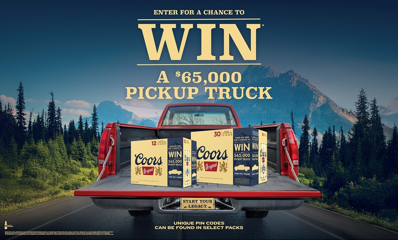 "Enter for a Chance to Win* a $65,000 PICKUP TRUCK"